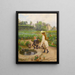 Niños cerca del estanque - Marie-François Firmin-Girard — cuadro enmarcado en la pared