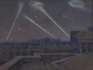 MarieJosephLeon Clavel Iwill - Sur les terrasses du Palais Bourbon nuit du 29 janvier 1916 zeppelins.webp