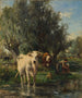 de ganado en un paisaje - Marie Dieterl — vista de la obra