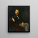 Retrato del esposo Dr. Viktor Grossmann - Marie Dürr Grossmann — cuadro enmarcado en la pared
