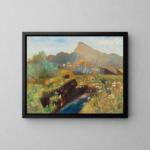 Fin de verano en la turbera de Salzburgo cerca del Untersberg - Marie Egner — cuadro enmarcado en la pared