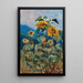 Estudio de girasoles - Marie Egner — cuadro enmarcado en la pared