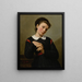 Retrato de una joven mujer - Marie Guérin — cuadro enmarcado en la pared