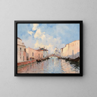 Marie Joseph Clavel - Venetian Canal.webp