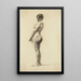 Standing Female Nude Painting - Marie Mathieu — framed artwork on a wall
