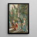 Tarde en el jardín Colonna - Marie Spartali Stillman — cuadro enmarcado en la pared