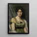 Retrato de una mujer - Marie Wandscheer — cuadro enmarcado en la pared