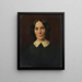 Retrato de una mujer - Marie Wiegmann — cuadro enmarcado en la pared