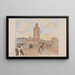 Mosque Koutoubia in Marrakech - Marius Bauer — framed artwork on a wall