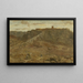 Mountainous landscape painting in Egypt - Marius Bauer — framed artwork on a wall
