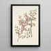 Anguis viridis The Green Snake Cassena c - Mark Catesby — framed artwork on a wall