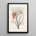 Caput Phoenicopteri The beak of the flamingo in its full dimensions Keratophyton c - Mark Catesby — framed artwork on a wall