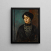 Retrato de la artista Hermana Sophie - Mark Gertler — cuadro enmarcado en la pared