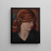 Retrato de Jean Kemp - Mark Gertler — cuadro enmarcado en la pared