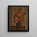 naturaleza muerta con jarrón y flores - Mark Gertler — cuadro enmarcado en la pared