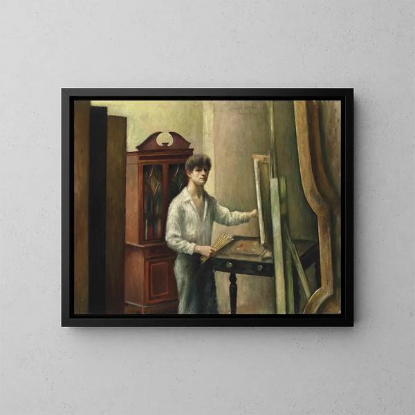 L'artiste dans son atelier - Mark Gertler — framed artwork on a wall