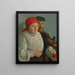 La mujer manzana y su esposo - Mark Gertler — cuadro enmarcado en la pared