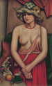 The Straw Hat - Mark Gertler — artwork view