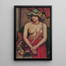 The Straw Hat - Mark Gertler — framed artwork on a wall