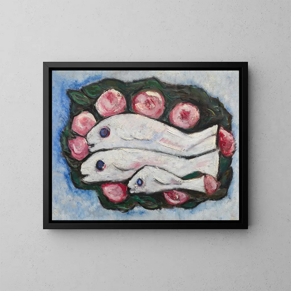 Banquet dans le silence - Marsden Hartley — cuadro enmarcado en la pared