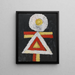 Figura geométrica - Marsden Hartley — cuadro enmarcado en la pared
