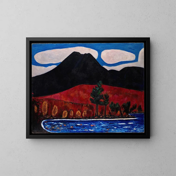 Mont Katahdin, Maine, otoño - Marsden Hartley — cuadro enmarcado en la pared