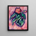 Begonias roses - Marsden Hartley — framed artwork on a wall