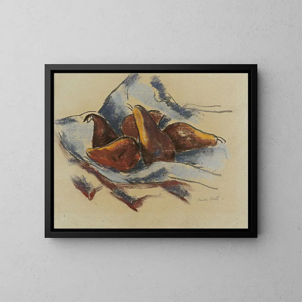 Still life with pears - Marsden Hartley — framed artwork on a wall
