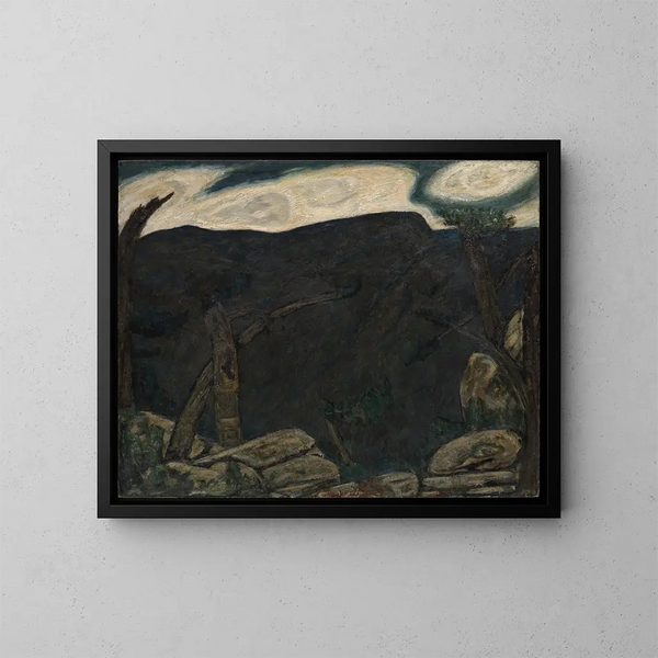 La Montagne Sombre n° 2 - Marsden Hartley — cuadro enmarcado en la pared