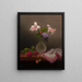 Un jarrón de lirios de trigo y heliotropo - Martin Johnson Heade — cuadro enmarcado en la pared