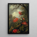 Colibrí y passifloras - Martin Johnson Heade — cuadro enmarcado en la pared