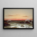 Paisaje marino al atardecer - Martin Johnson Heade — cuadro enmarcado en la pared