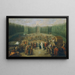 La Pose de la primera piedra del templo de la Concordia en Laxenbourg - Martin Knoller — cuadro enmarcado en la pared