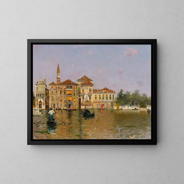 Venise - Martín Rico y Ortega — cuadro enmarcado en la pared