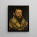 Retrato de un hombre - Martin Schaffner — cuadro enmarcado en la pared