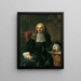 Portrait painting of M. Johann Christoph Freiherr von Bartenstein - Martin van Meytens — framed artwork on a wall