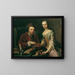 Double portrait painting - Martin van Meytens — framed artwork on a wall
