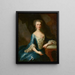 Madame N. Ruard Portrait Painting by Martin van Meytens — framed artwork on a wall