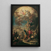 the Apostles Peter and John healing a cripple - Martino Altomonte — framed artwork on a wall