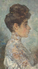 Retrato de Lizzy de perfil hacia la derecha - Martinus van Andringa — vista de la obra