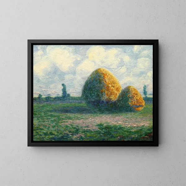 Les parvas de la pampa d'aujourd'hui - Martín Malharro — framed artwork on a wall