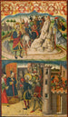 Saint Christophe rencontre Satan, Saint Christophe devant le roi de Lycie - Martín de Soria — vista de la obra