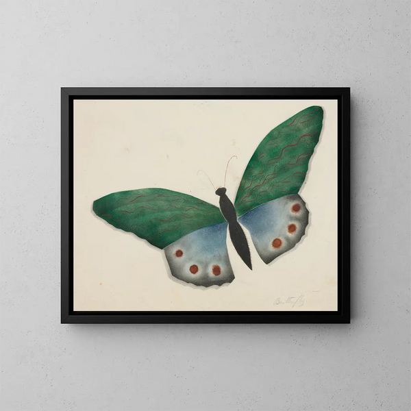 Papillon - Mary Altha Nims — cuadro enmarcado en la pared