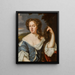 Portrait of a Lady - Mary Beale — framed artwork on a wall