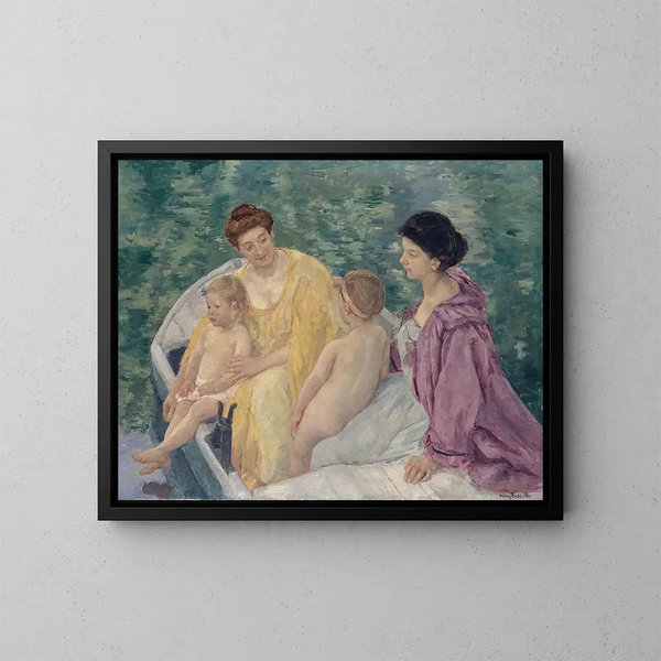El baño - Mary Cassatt — cuadro enmarcado en la pared