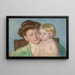 Mother and Child - Mary Cassatt — framed artwork on a wall