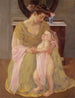 Mother and Child with a Pink Scarf - Mary Cassatt — artwork view