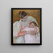 Nurse and Child - Mary Cassatt — framed artwork on a wall