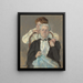 Retrato de la Sra. Cyrus J. Lawrence con su nieto R. Lawrence Oakley - Mary Cassatt — cuadro enmarcado en la pared