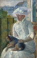 Joven con Ventana - Mary Cassatt — vista de la obra